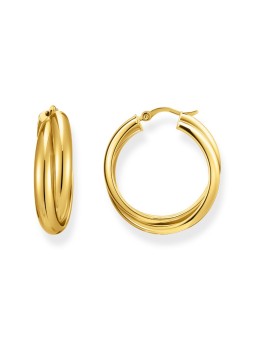 orecchini donna Thomas Sabo CR738-413-39 Bold - Gold-plated Hoop Earrings 27,0 mm Intertwined design Ladies