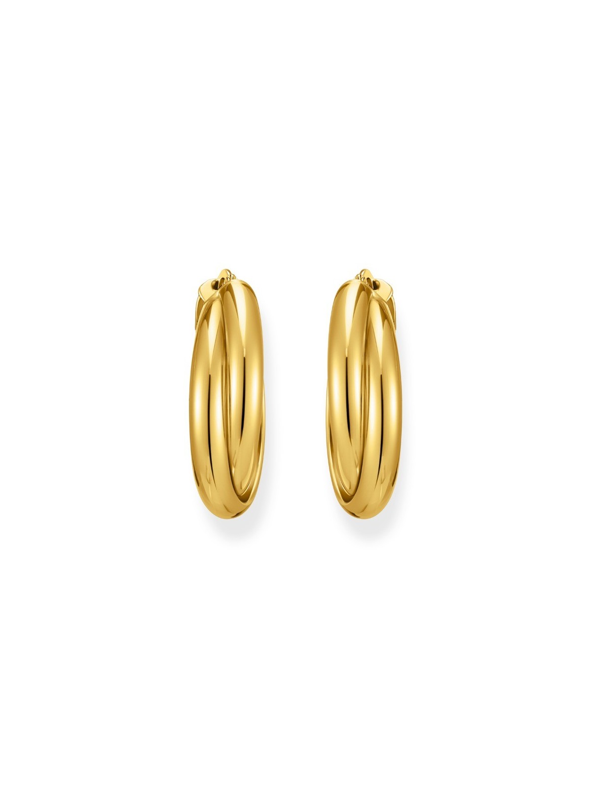 orecchini donna Thomas Sabo CR738-413-39 Bold - Gold-plated Hoop Earrings 27,0 mm Intertwined design Ladies