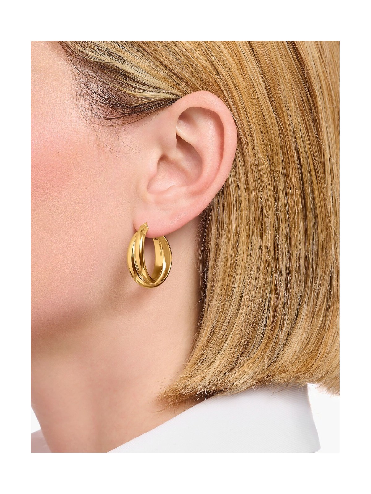 orecchini donna Thomas Sabo CR738-413-39 Bold - Gold-plated Hoop Earrings 27,0 mm Intertwined design Ladies
