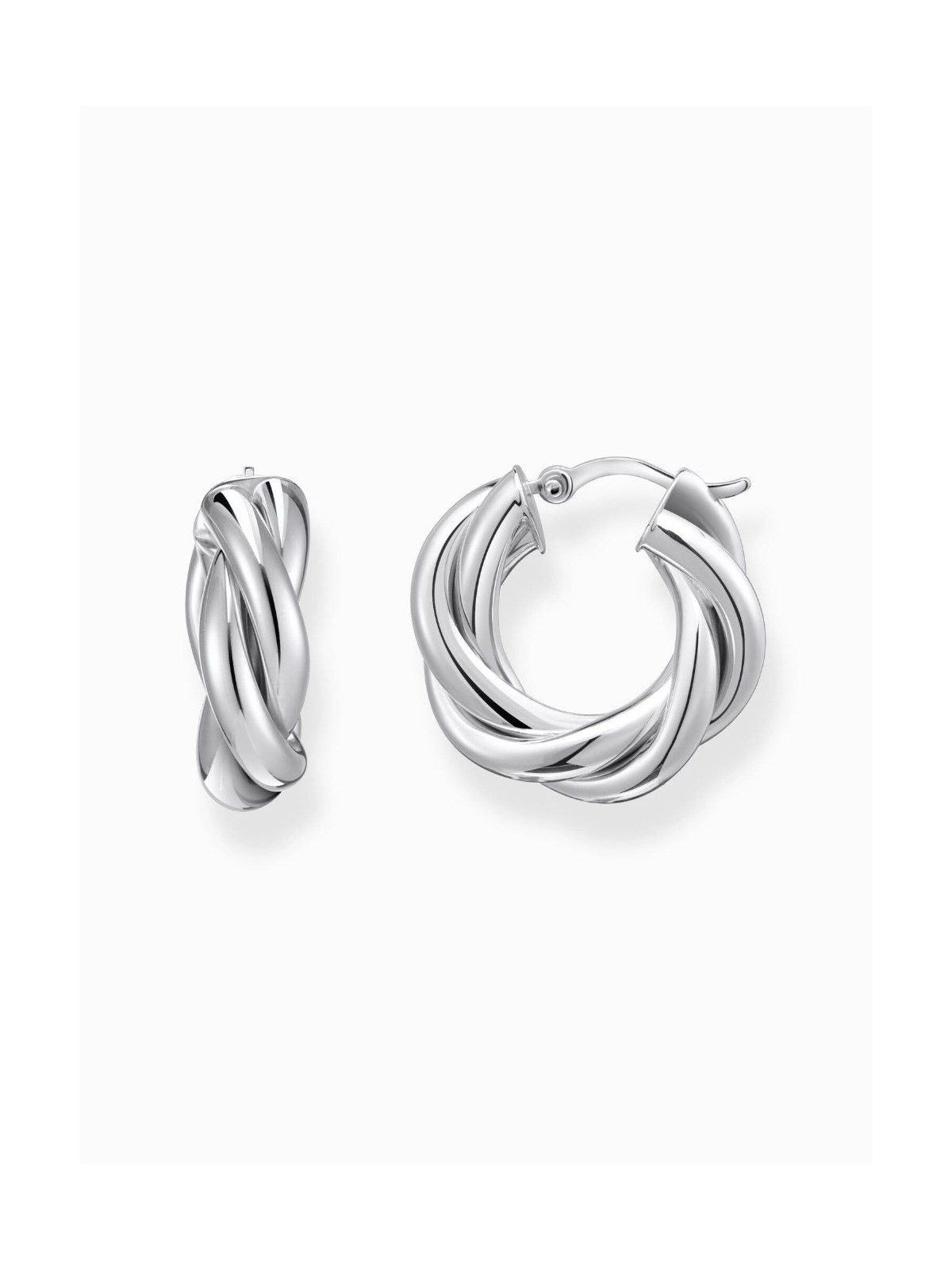orecchini donna Thomas Sabo CR742-001-41 Bold - Silver Hoop Earrings 20,0 mm Intertwined design Ladies