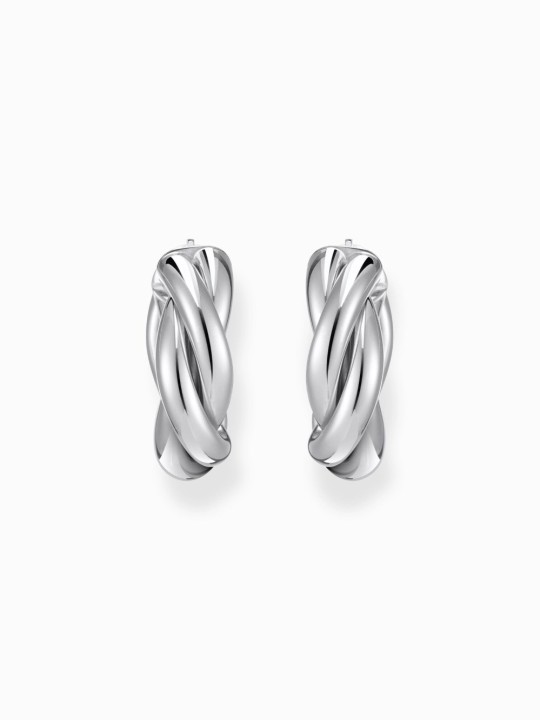 orecchini donna Thomas Sabo CR742-001-41 Bold - Silver Hoop Earrings 20,0 mm Intertwined design Ladies
