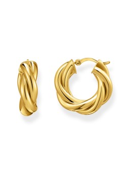 orecchini donna Thomas Sabo CR742-413-39 Bold - Gold-plated Hoop Earrings 20,0 mm Intertwined design Ladies