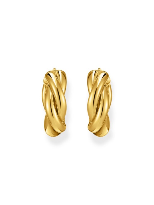orecchini donna Thomas Sabo CR742-413-39 Bold - Gold-plated Hoop Earrings 20,0 mm Intertwined design Ladies
