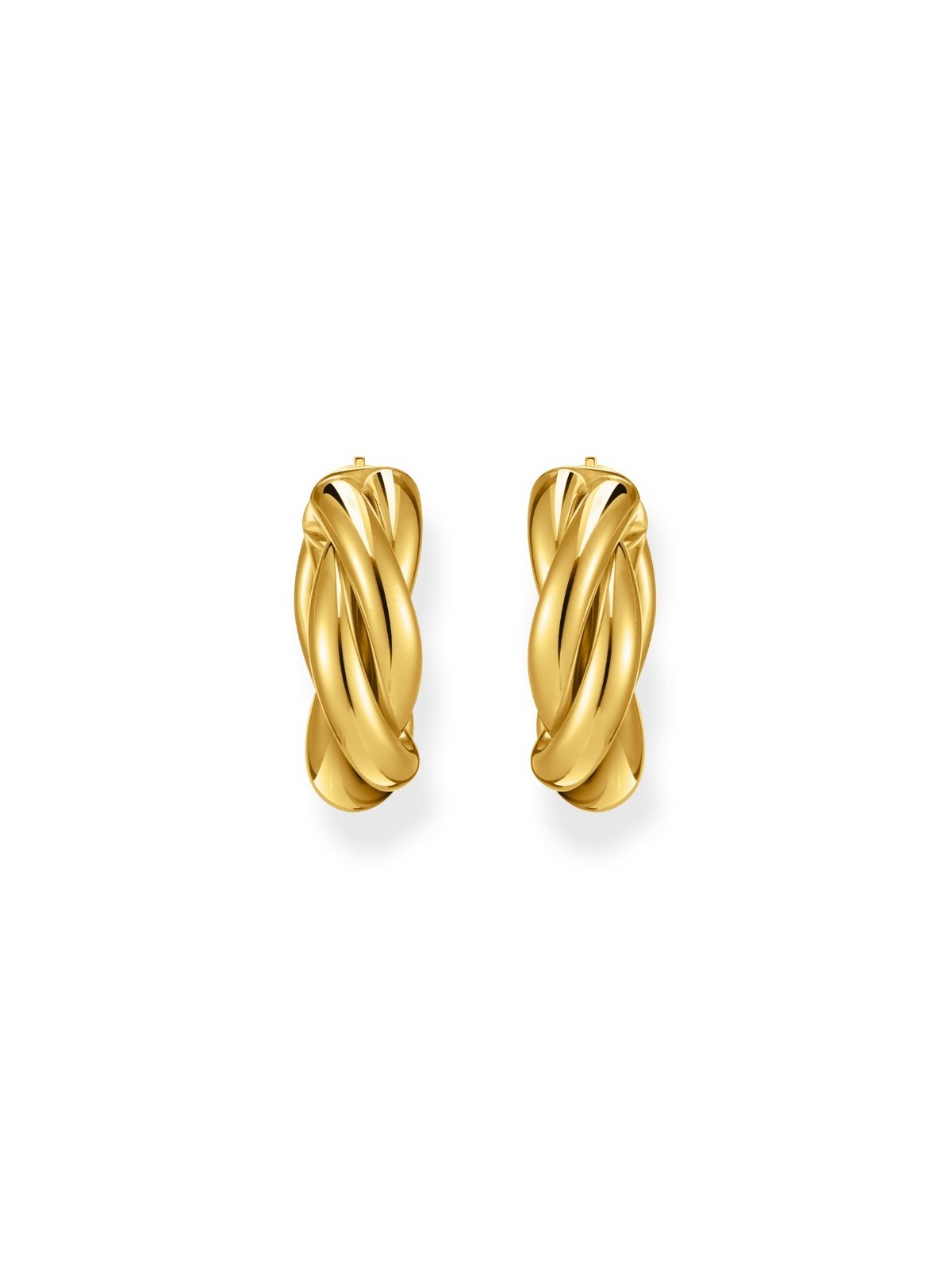 orecchini donna Thomas Sabo CR742-413-39 Bold - Gold-plated Hoop Earrings 20,0 mm Intertwined design Ladies
