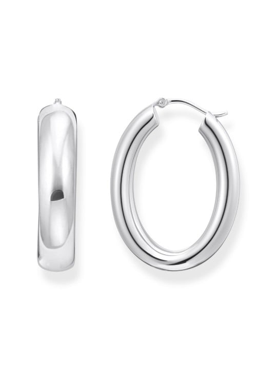 orecchini donna Thomas Sabo CR739-001-21 Bold - Silver Chunky Hoop Earrings 34,2 mm Ladies