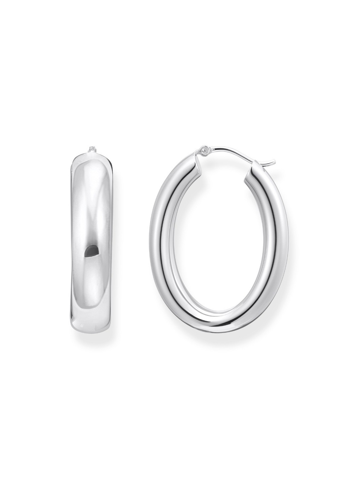 orecchini donna Thomas Sabo CR739-001-21 Bold - Silver Chunky Hoop Earrings 34,2 mm Ladies