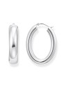 orecchini donna Thomas Sabo CR739-001-21 Bold - Silver Chunky Hoop Earrings 34,2 mm Ladies