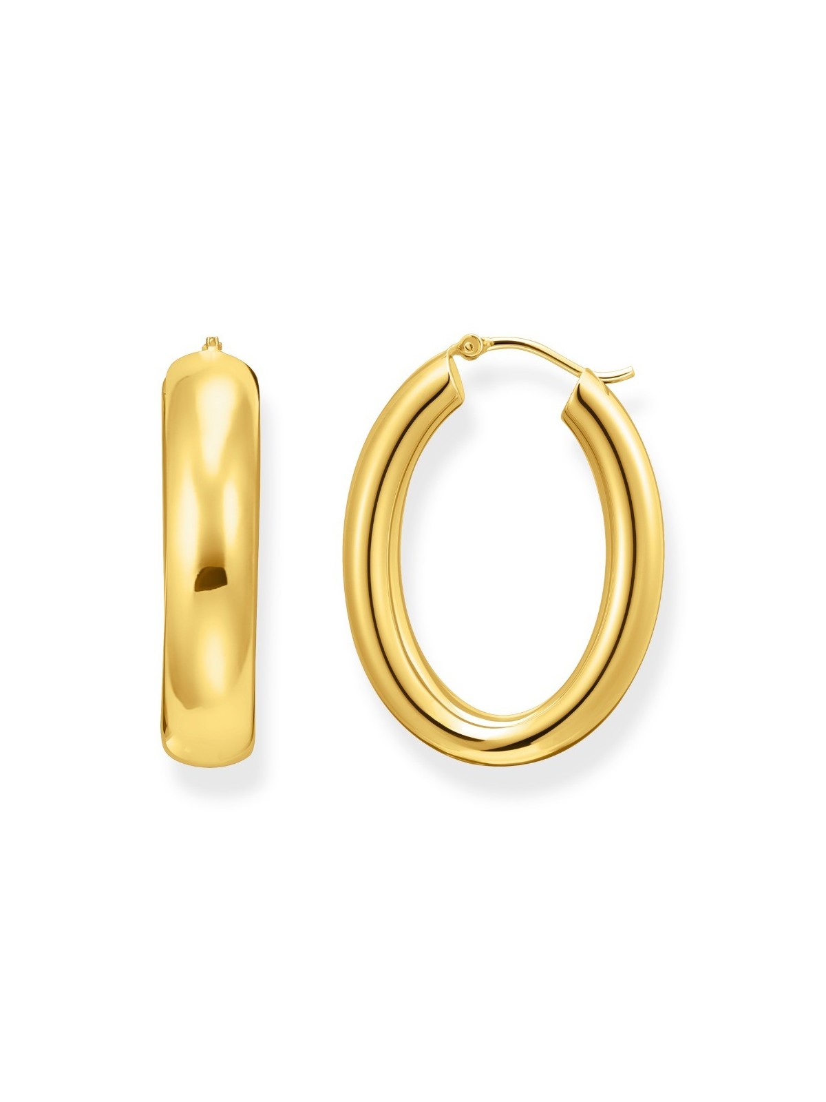 orecchini donna Thomas Sabo CR739-413-39 Bold - Gold-plated Chunky Hoop Earrings 34,2 mm Ladies