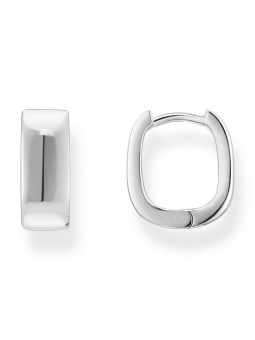 orecchini donna Thomas Sabo CR743-001-21 Bold - Silver Square Hoop Earrings 13,4 mm Ladies