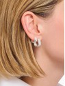 orecchini donna Thomas Sabo CR743-001-21 Bold - Silver Square Hoop Earrings 13,4 mm Ladies