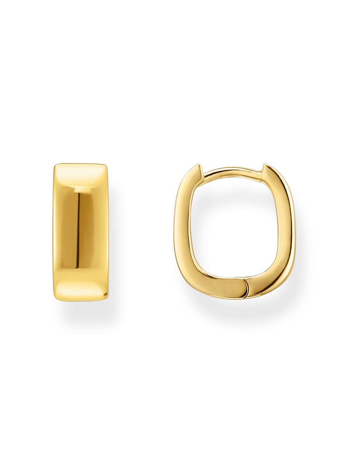 orecchini donna Thomas Sabo CR743-413-39 Bold - Gold-plated Square Hoop Earrings 13,4 mm Ladies