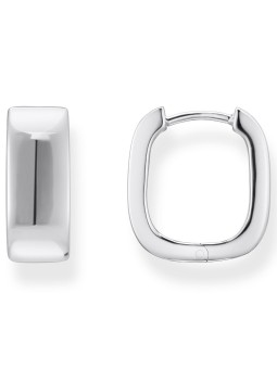 orecchini donna Thomas Sabo CR744-001-21 Bold - Silver Square Hoop Earrings 16,5 mm Ladies