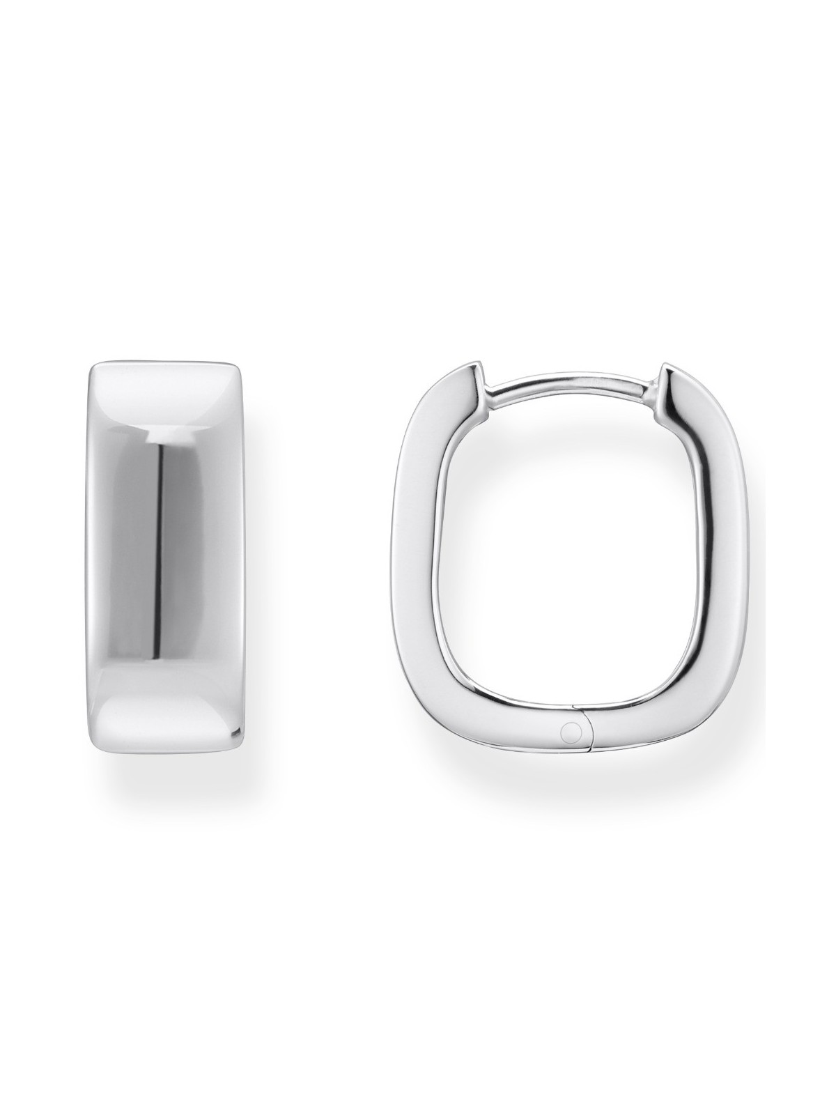orecchini donna Thomas Sabo CR744-001-21 Bold - Silver Square Hoop Earrings 16,5 mm Ladies