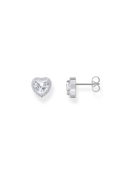 orecchini donna Thomas Sabo H2305-051-14 Silver Halo-Ear Studs in Heart Shape 9,0 mm Ladies