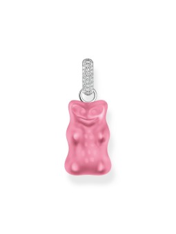 ciondolo Thomas Sabo PE967-052-9 Big Silver Gold Bears Pendant in Pink with Stones Ladies