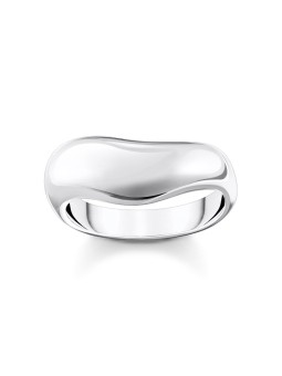 anello donna Thomas Sabo TR2473-001-21-54 Bold - Silver Ring in curved shape Ladies