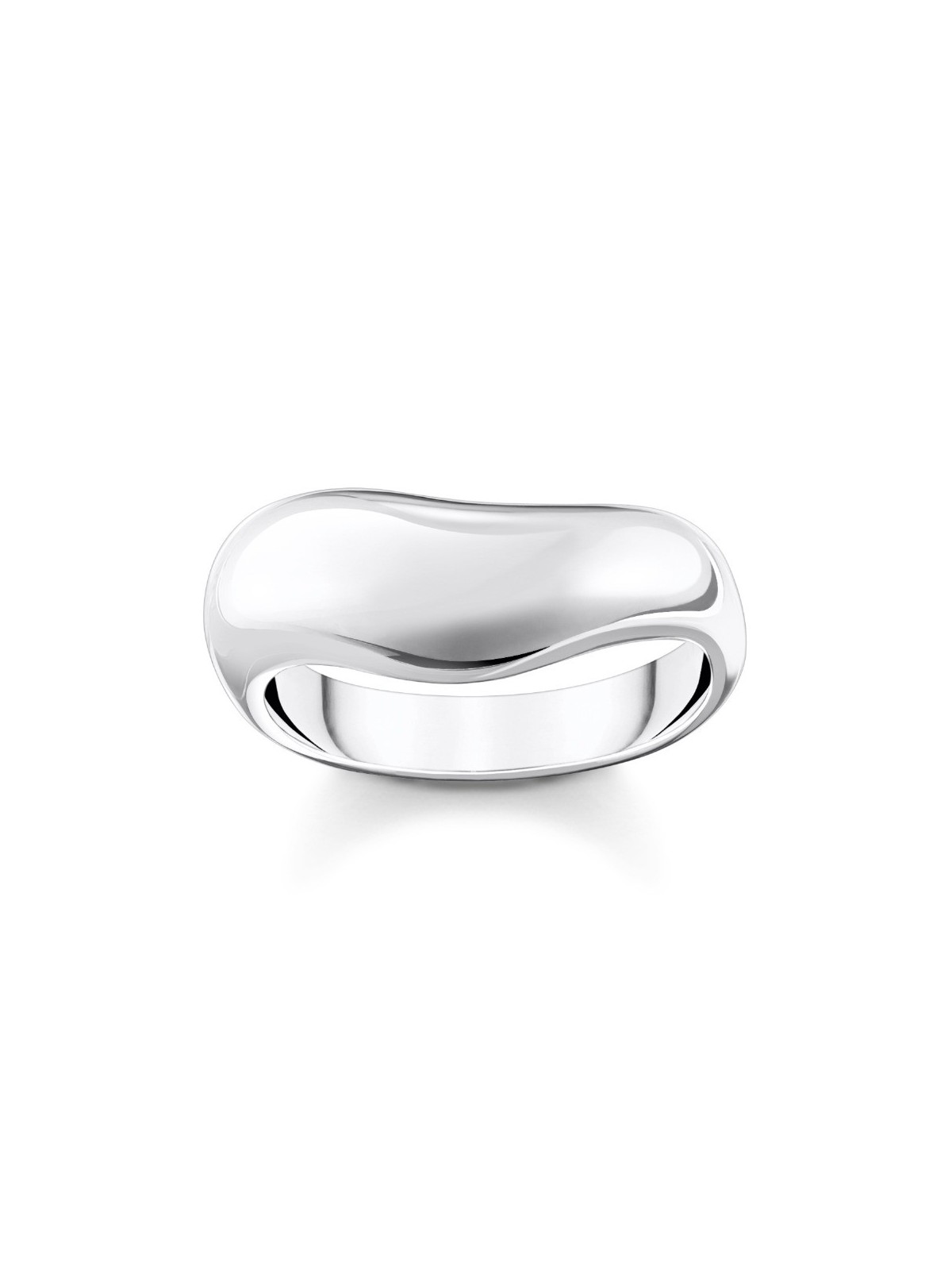 anello donna Thomas Sabo TR2473-001-21-54 Bold - Silver Ring in curved shape Ladies