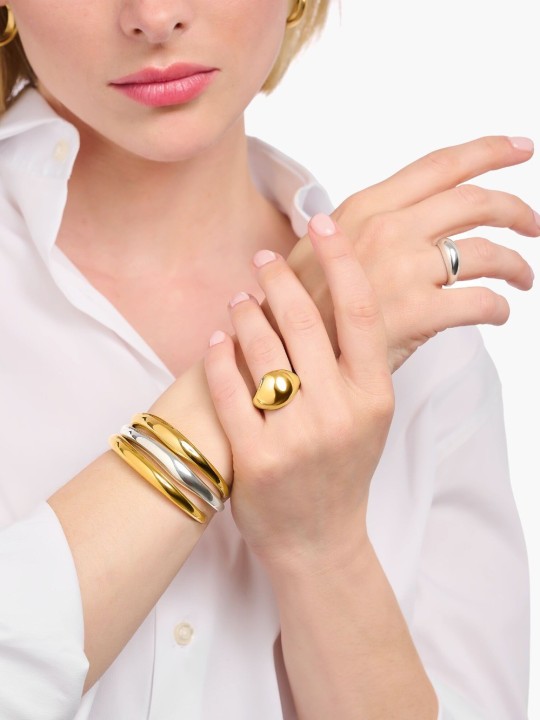 anello donna Thomas Sabo TR2470-413-39-56 Bold - Gold-plated Ring in organic drop shape Ladies