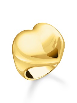 anello donna Thomas Sabo TR2471-413-39-58 Bold - Gold-plated Ring in Heart Shape Ladies