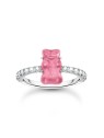 anello donna Thomas Sabo TR2459-052-9-54 Silver Ring with pink Gold Bears and Zirconia Ladies