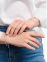 anello donna Thomas Sabo TR2477-051-14-54 Silver Halo-Ring in Heart Shape with white Zirconia Ladies
