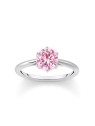 anello donna Thomas Sabo TR2474-051-9-56 Silver Ring with pink Stone in Brilliant-cut Ladies