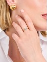 anello donna Thomas Sabo TR2474-414-14-54 Gold-plated Ring with white Stone in Brilliant-cut Ladies