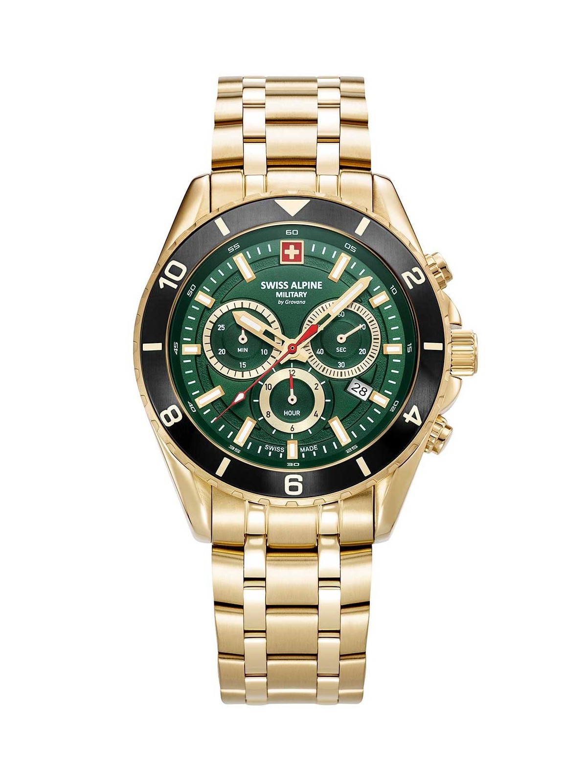 orologio uomo Swiss Alpine Military 7034.9118 Mens Watch Sierra Chronograph 43mm 10ATM