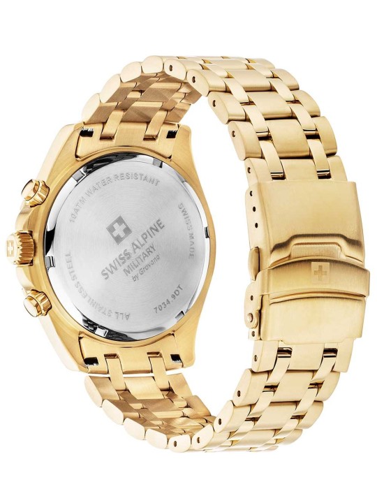 orologio uomo Swiss Alpine Military 7034.9118 Mens Watch Sierra Chronograph 43mm 10ATM