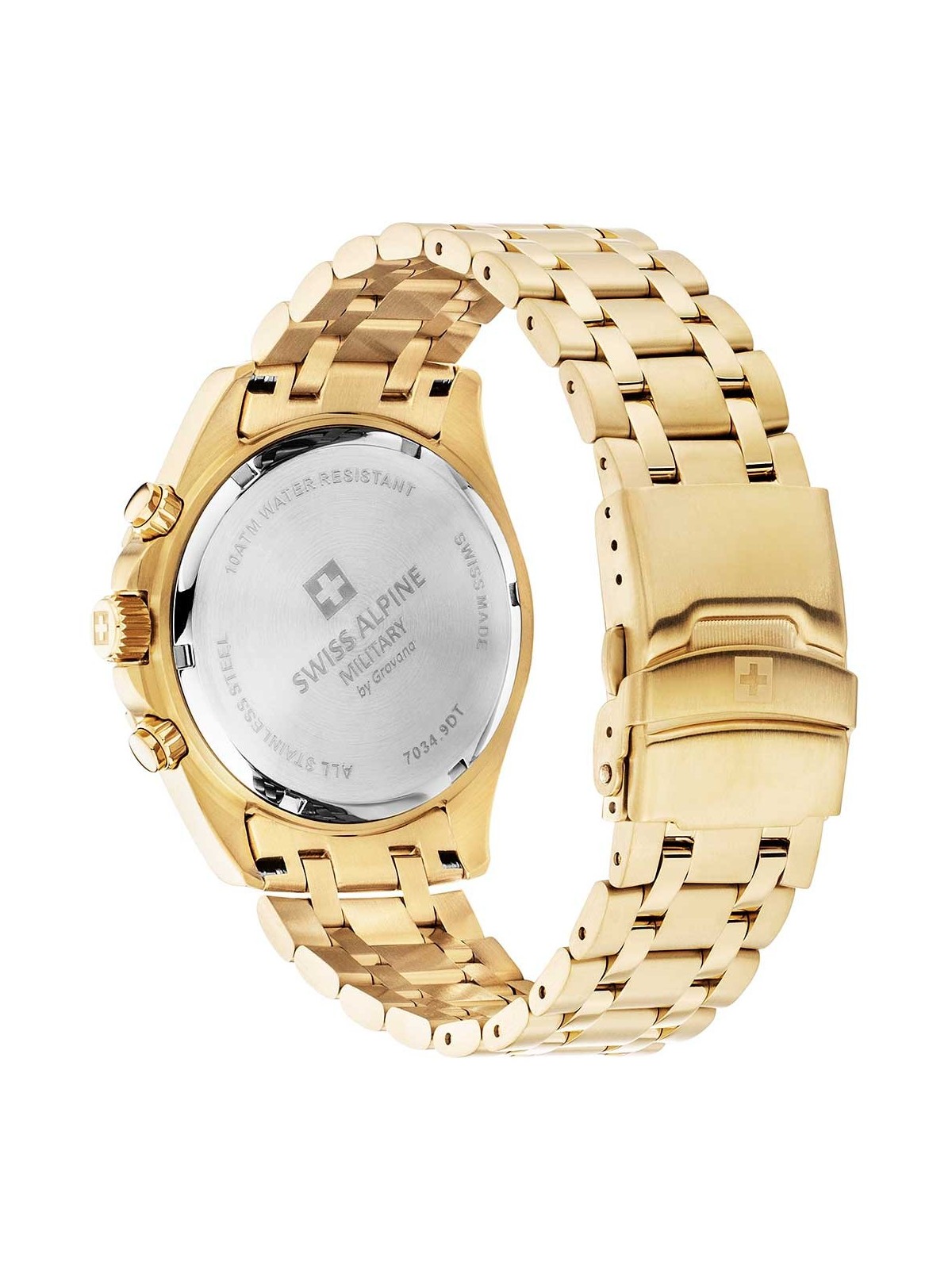 orologio uomo Swiss Alpine Military 7034.9118 Mens Watch Sierra Chronograph 43mm 10ATM