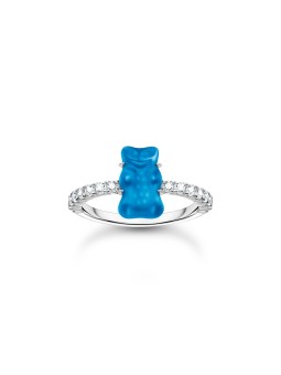 anello donna Thomas Sabo TR2459-052-1-52 Silver Ring With pink Gold Bear And Zirconia ladies