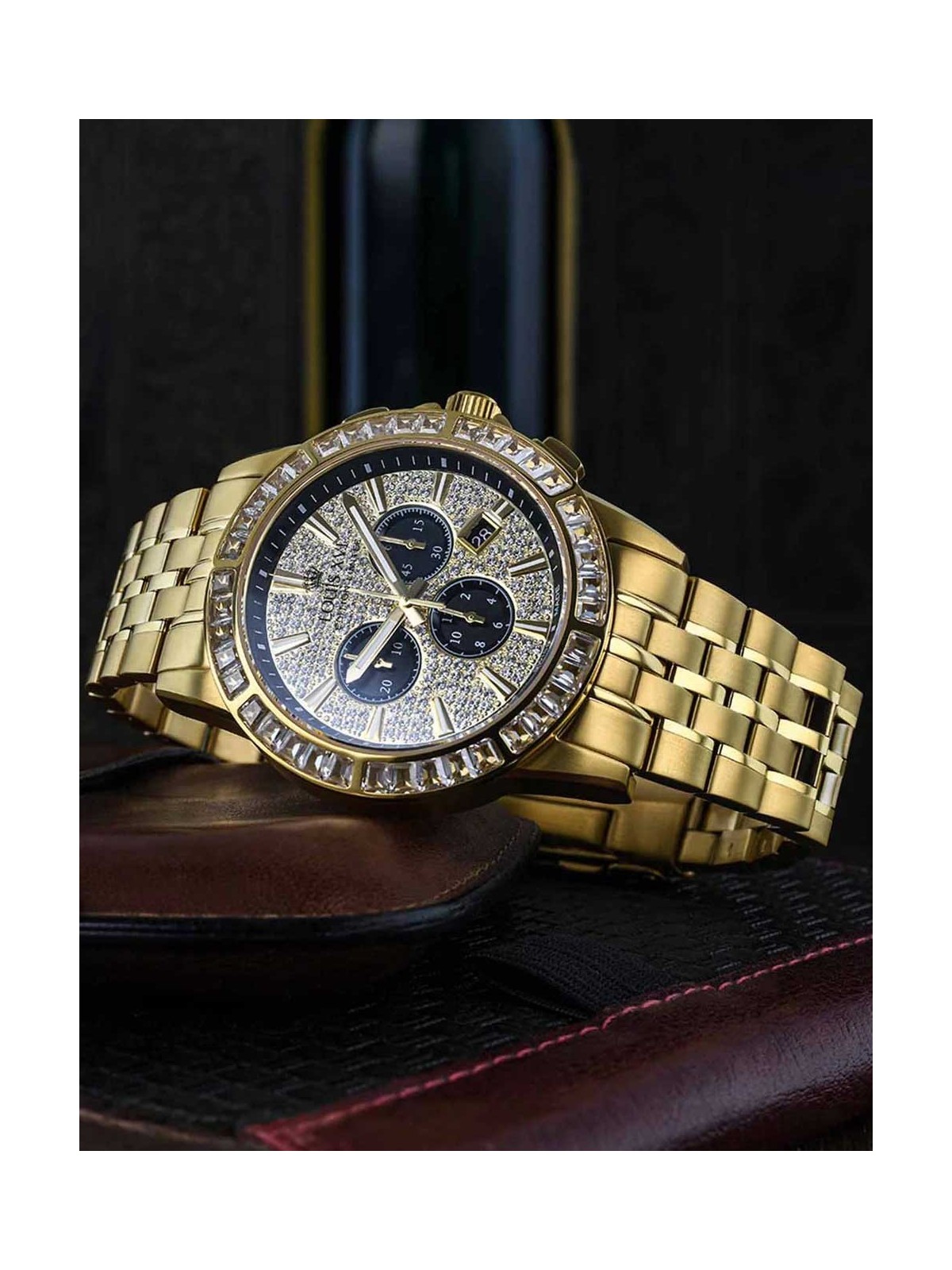 orologio uomo Louis XVI XLXVI1130 Mens Watch Majesté Iced Out Baguette 43mm 5ATM