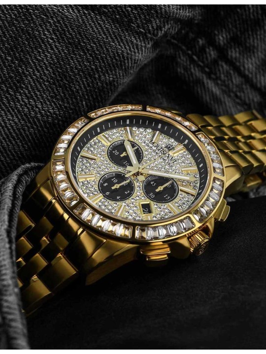 orologio uomo Louis XVI XLXVI1130 Mens Watch Majesté Iced Out Baguette 43mm 5ATM