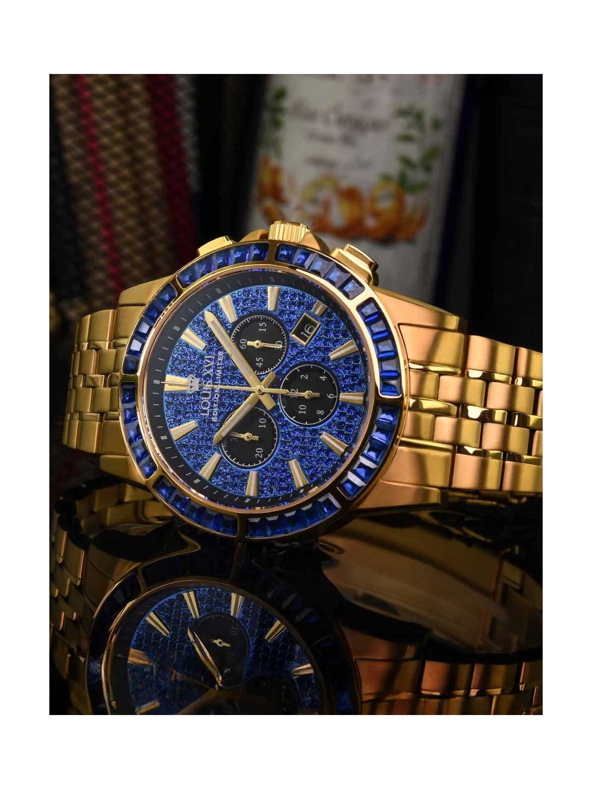 orologio uomo Louis XVI XLXVI1132 Mens Watch Majesté Iced Out Baguette 43mm 5ATM