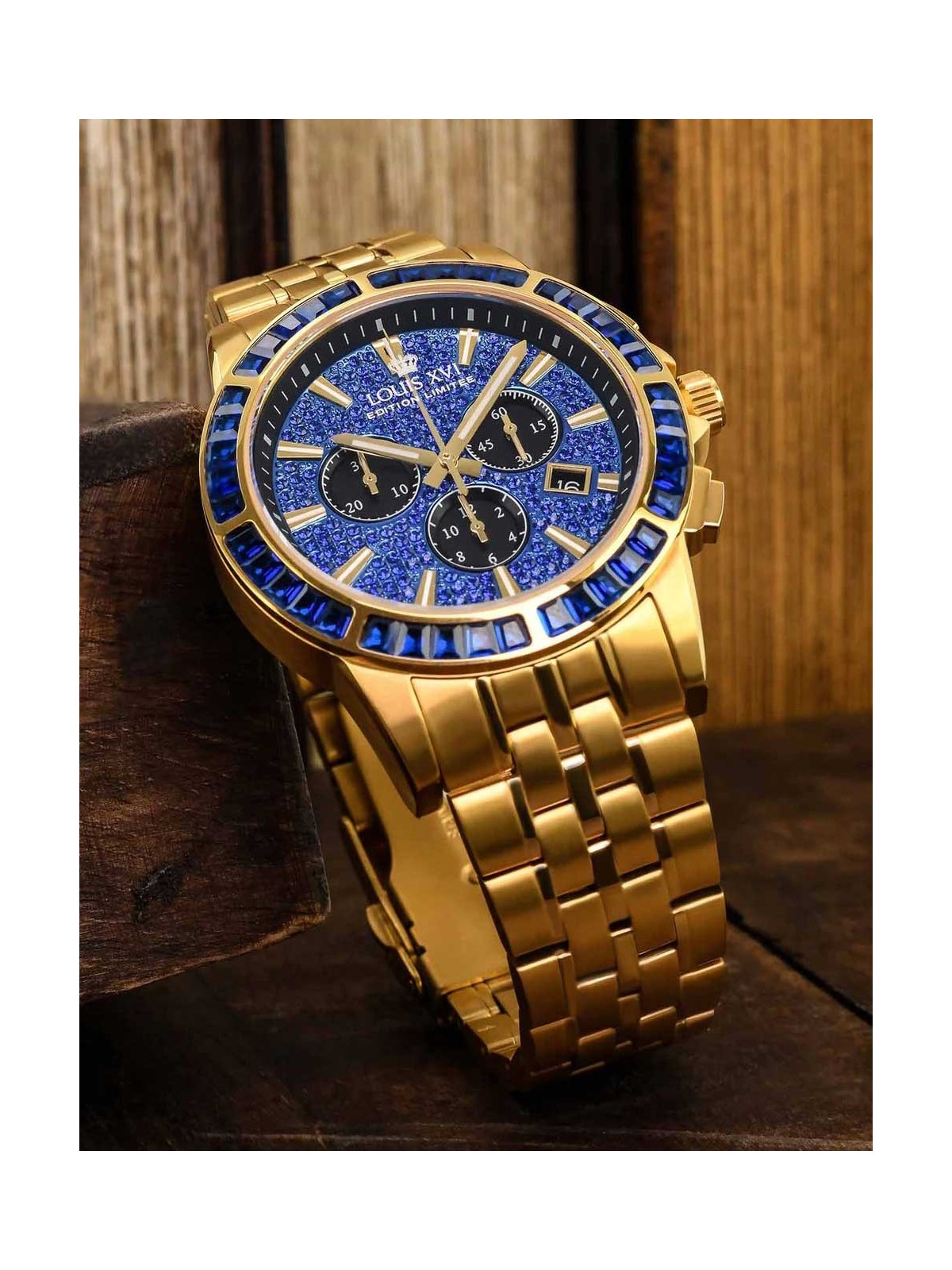 orologio uomo Louis XVI XLXVI1132 Mens Watch Majesté Iced Out Baguette 43mm 5ATM