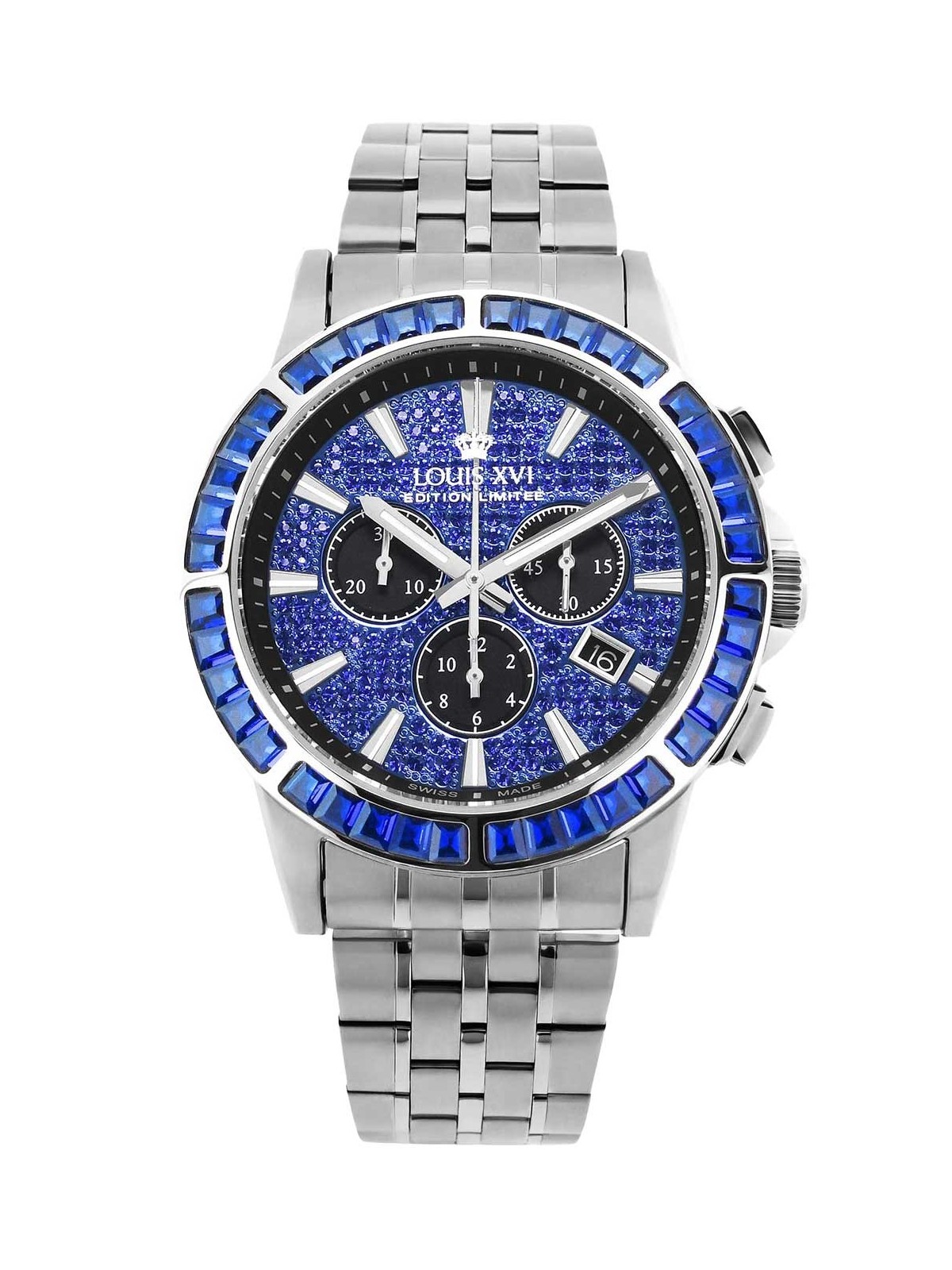 orologio uomo Louis XVI XLXVI1133 Mens Watch Majesté Iced Out Baguette 43mm 5ATM