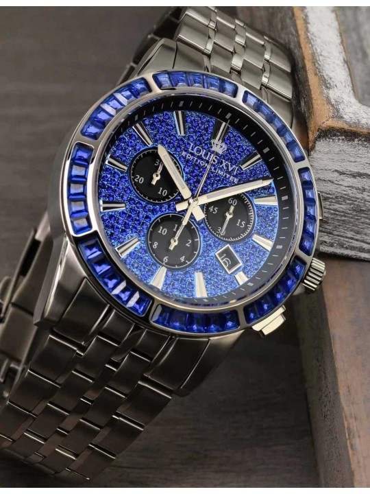 orologio uomo Louis XVI XLXVI1133 Mens Watch Majesté Iced Out Baguette 43mm 5ATM