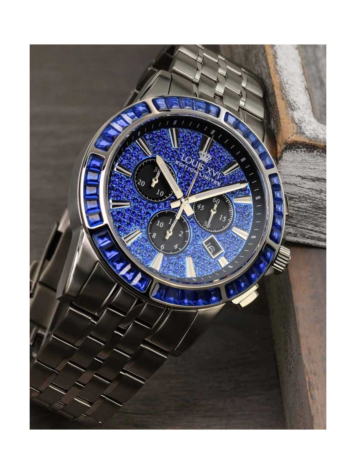 orologio uomo Louis XVI XLXVI1133 Mens Watch Majesté Iced Out Baguette 43mm 5ATM