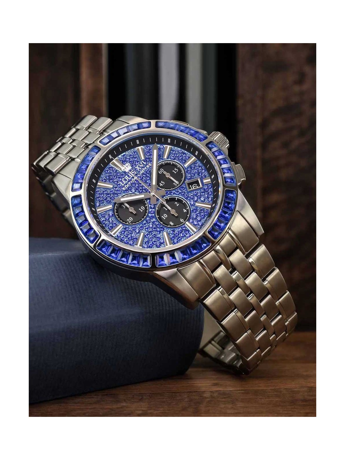 orologio uomo Louis XVI XLXVI1133 Mens Watch Majesté Iced Out Baguette 43mm 5ATM