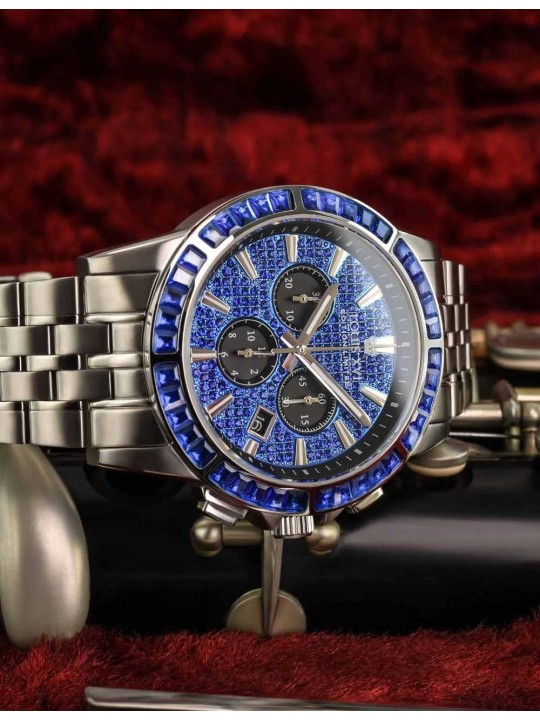 orologio uomo Louis XVI XLXVI1133 Mens Watch Majesté Iced Out Baguette 43mm 5ATM