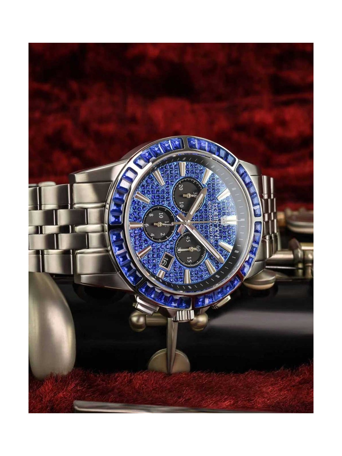 orologio uomo Louis XVI XLXVI1133 Mens Watch Majesté Iced Out Baguette 43mm 5ATM