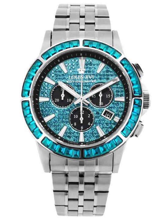 orologio uomo Louis XVI XLXVI1135 Mens Watch Majesté Iced Out Baguette 43mm 5ATM