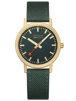 orologio donna Mondaine A660.30314.60SBS Ladies Watch Classic Green And Gold 36mm 3ATM
