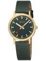 orologio donna Mondaine A660.30314.60SBS Ladies Watch Classic Green And Gold 36mm 3ATM