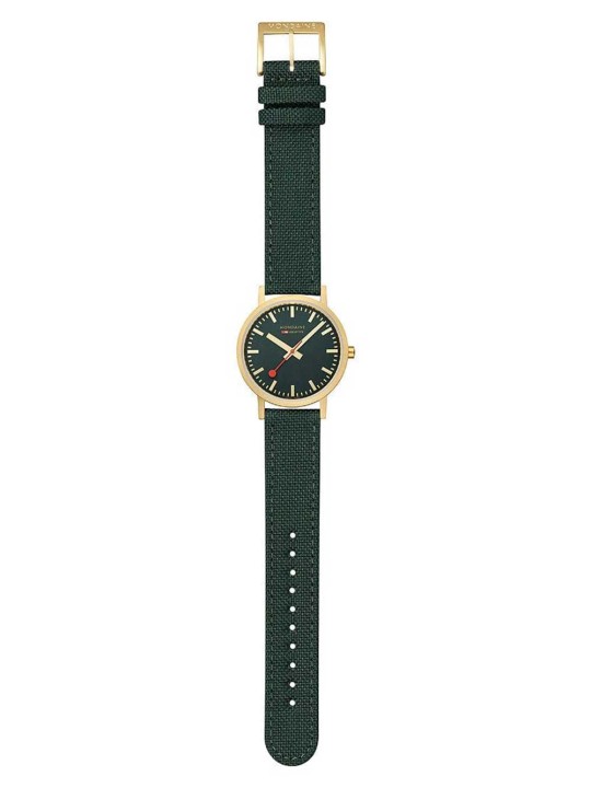 orologio donna Mondaine A660.30314.60SBS Ladies Watch Classic Green And Gold 36mm 3ATM