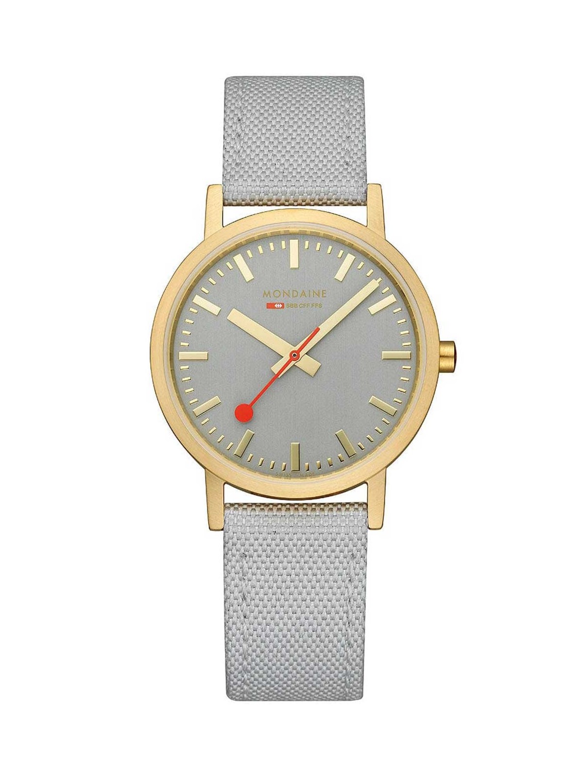 orologio donna Mondaine A660.30314.80SBU Ladies Watch Classic Gray And Gold 36mm 3ATM