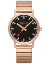 orologio unisex Mondaine A660.30360.16SBR Classic Black And pink 40mm 3ATM