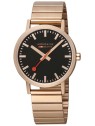 orologio unisex Mondaine A660.30360.16SBR Classic Black And pink 40mm 3ATM