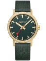 orologio unisex Mondaine A660.30360.60SBS Classic Green And Gold 40mm 3ATM