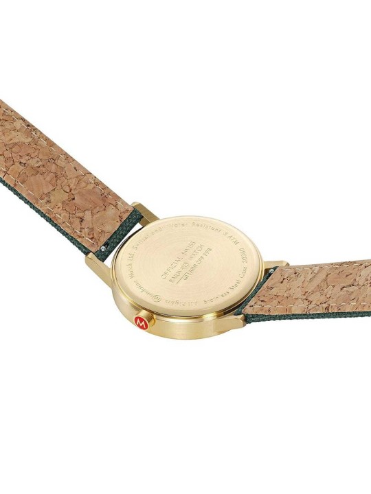 orologio unisex Mondaine A660.30360.60SBS Classic Green And Gold 40mm 3ATM